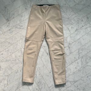 Zara size 9 tan leather pants